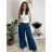Nohavice elegantné s opaskom dámske BEATA (S/M/L ONE SIZE) TALIANSKA MÓDA IM425718