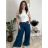 Nohavice elegantné s opaskom dámske BEATA (S/M/L ONE SIZE) TALIANSKA MÓDA IM425718/DUR S/M/L vínová