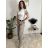 Nohavice elegantné s opaskom dámske BEATA (S/M/L ONE SIZE) TALIANSKA MÓDA IM425718/DUR S/M/L vínová