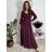 Šaty dlhé voľnočasové teplé dlhý rukáv dámske ALEX (S/M/L ONE SIZE) TALIANSKA MÓDA IM425574