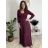 Šaty dlhé voľnočasové teplé dlhý rukáv dámske ALEX (S/M/L ONE SIZE) TALIANSKA MÓDA IM425574