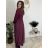 Šaty dlhé voľnočasové teplé dlhý rukáv dámske ALEX (S/M/L ONE SIZE) TALIANSKA MÓDA IM425574