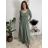 Šaty voľnočasové dlouhý rukáv dámske VIVA (S/M/L ONE SIZE) TALIANSKA MÓDA IMSM2511125