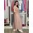 Šaty letní šifonové krátky rukáv dámske AMANDA (S/M/L ONE SIZE) TALIANSKA MóDA IM42600014/DUR Smaragdová S/M/L