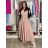 Šaty letní šifonové krátky rukáv dámske AMANDA (S/M/L ONE SIZE) TALIANSKA MóDA IM42600014/DUR Smaragdová S/M/L