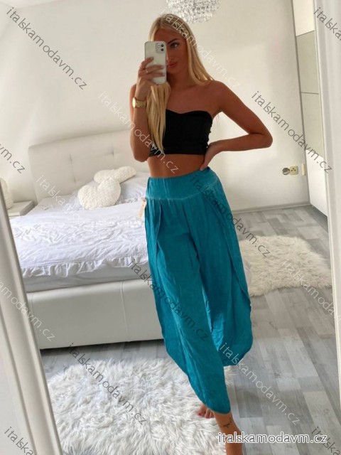 Nohavice dlhé letné dámske (S/M/L/XL ONE SIZE) TALIANSKA MODA IM424182