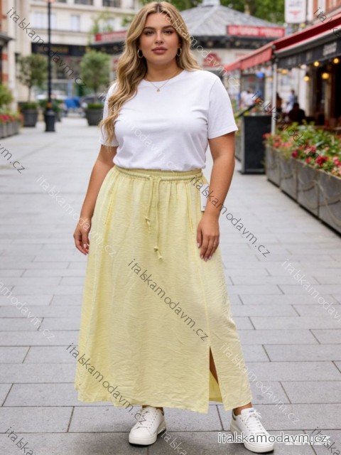 Sukňa dlhá dámska nadrozmer (44/46/48 ONE SIZE) TALIANSKA MÓDA IM426125