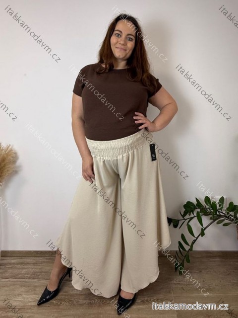 Nohavice letné háremky dlhé dámske nadrozměr TAMARA (48/50/52 ONE SIZE) TALIANSKA MÓDA IMC2600012