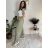 Nohavice volnočasové s opaskom dámske INNA (S/M/L ONE SIZE) TALIANSKA MÓDA IMSM261124/DR S/M/L biela