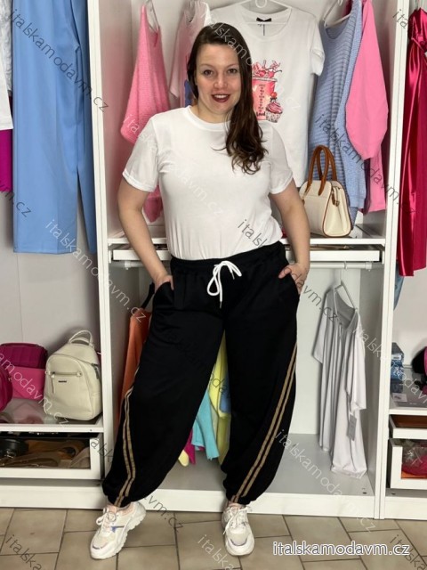 Tepláky oversize dlhé dámske (M/L/XL ONE SIZE) TALIANSKA MÓDA IM426084-2/DU