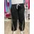 Tepláky oversize dlhé dámske (M/L/XL ONE SIZE) TALIANSKA MÓDA IM426084-2/DU M/L/XL čierna
