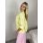Bunda lehká oversize dlouhý rukáv dámská (S/M/L ONE SIZE) ITALSKÁ MÓDA IMWBHP260001/DUR S/M/L žlutá