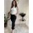 Nohavice outdoorové s opaskom dámske (S/M/L ONE SIZE) TALIANSKA MÓDA IM4261117/DR S/M/L svetlo modrá