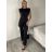 Souprava top bez rukávu a kalhoty dlouhé dámské (XS/S/M ONE SIZE) IMM26M45682/DU XS/S/M Černá