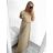 Šaty dlhé elegantné skladané bez rukávov dámske (S/M ONE SIZE) TALIANSKA MÓDA IMPMD243558A/DUR S / M ružová