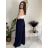 Nohavice elegantní dlhé s opaskom dámske BEATA (S/M/L ONE SIZE) TALIANSKA MÓDA IMWHA261112