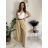 Nohavice elegantní dlhé s opaskom dámske BEATA (S/M/L ONE SIZE) TALIANSKA MÓDA IMWHA261112