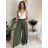 Nohavice elegantní dlhé s opaskom dámske BEATA (S/M/L ONE SIZE) TALIANSKA MÓDA IMWHA261112