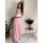 Nohavice elegantní dlhé s opaskom dámske BEATA (S/M/L ONE SIZE) TALIANSKA MÓDA IMWHA261112/DU S/M/L béžová