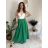 Sukňa dlhá dámska (S/M ONE SIZE) TALIANSKA MÓDA IMD23202/DU -   zelená khaki -   S/M/L