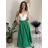 Sukňa dlhá dámska (S/M ONE SIZE) TALIANSKA MÓDA IMD23202/DU -   zelená khaki -   S/M/L