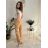 Kalhoty dlouhé letní mušelínové dámské (S/M ONE SIZE) ITALSKÁ MÓDA IMD23325/DUR zelená S/M/L