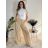 Nohavice dlhé oversize dámske SINDEY  (S/M/L ONE SIZE) TALIANSKA MÓDA IMWHP25326/DUR béžová S/M/L