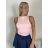 Body elegantné bez rukávov dámske JOEI  (XS/S/M ONE SIZE) TALIANSKA MÓDA IMM25M32314/DU XS/S/M růžová světlá