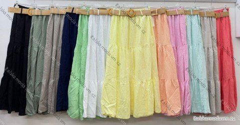 Sukňa dlhá s opaskom dámska nadrozmer (40/42/44 ONE SIZE) TALIANSKA MÓDA IM426152