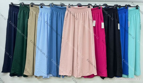 Nohavice dlhé letné dámske nadrozmer (42/44/46 ONE SIZE) TALIANSKA MÓDA IM426153