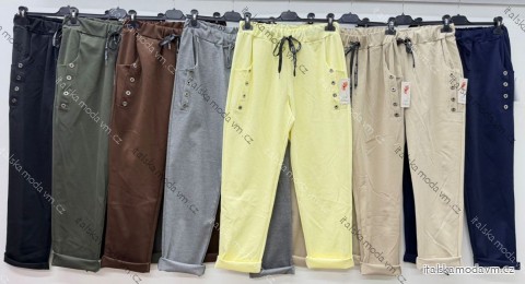 Nohavice elegantné dámske (S/M/L ONE SIZE) TALIANSKA MÓDA IM426158