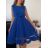 Šaty elegantní letní bez rukávu dámské (S/M/L ONE SIZE) ITALSKÁ MÓDA IM322SIMONE