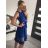 Šaty elegantné letné bez rukávov dámske (S/M/L ONE SIZE) TALIANSKA MÓDA IM322SIMONE/DR hnedá S/M/L