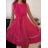 Šaty elegantní letní bez rukávu dámské (S/M/L ONE SIZE) ITALSKÁ MÓDA IM322SIMONE/DR svetlo modrá S/M/L