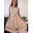 Šaty elegantní letní bez rukávu dámské (S/M/L ONE SIZE) ITALSKÁ MÓDA IM322SIMONE/DR svetlo modrá S/M/L