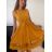 Šaty elegantní letní bez rukávu dámské (S/M/L ONE SIZE) ITALSKÁ MÓDA IM322SIMONE/DR svetlo modrá S/M/L