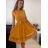 Šaty elegantné letné bez rukávov dámske (S/M/L ONE SIZE) TALIANSKA MÓDA IM322SIMONE/DR hnedá S/M/L