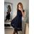 Šaty elegantní letní bez rukávu dámské (S/M/L ONE SIZE) ITALSKÁ MÓDA IM322SIMONE/DR svetlo modrá S/M/L