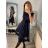 Šaty elegantní letní bez rukávu dámské (S/M/L ONE SIZE) ITALSKÁ MÓDA IM322SIMONE/DR svetlo modrá S/M/L