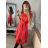 Šaty elegantní letní bez rukávu dámské (S/M/L ONE SIZE) ITALSKÁ MÓDA IM322SIMONE/DR svetlo modrá S/M/L