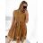 Šaty elegantní letní bez rukávu dámské (S/M/L ONE SIZE) ITALSKÁ MÓDA IM322SIMONE/DR svetlo modrá S/M/L