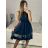 Šaty elegantné letné bez rukávov dámske (S/M/L ONE SIZE) TALIANSKA MÓDA IM322SIMONE/DR hnedá S/M/L