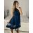 Šaty elegantní letní bez rukávu dámské (S/M/L ONE SIZE) ITALSKÁ MÓDA IM322SIMONE/DR svetlo modrá S/M/L