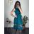 Šaty elegantní letní bez rukávu dámské (S/M/L ONE SIZE) ITALSKÁ MÓDA IM322SIMONE/DR svetlo modrá S/M/L