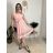Šaty elegantné letné bez rukávov dámske (S/M/L ONE SIZE) TALIANSKA MÓDA IM322SIMONE/DR hnedá S/M/L
