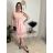 Šaty elegantní letní bez rukávu dámské (S/M/L ONE SIZE) ITALSKÁ MÓDA IM322SIMONE/DR svetlo modrá S/M/L