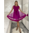 Šaty elegantní letní bez rukávu dámské (S/M/L ONE SIZE) ITALSKÁ MÓDA IM322SIMONE/DUR tm. fuchsiová S/M/L
