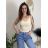 Tielko na ramienka dámske (S/M ONE SIZE) TALIANSKA MÓDA IMD24086 čierna S / M