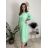 Šaty letní 3/4 dlouhý rukáv dámské (S/M/L ONE SIZE) ITALSKÁ MÓDA IMD26018