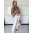 Tepláky/Kalhoty elegantné oversize dlhé dámske (S/M/L ONE SIZE) TALIANSKA MÓDA IMD26003